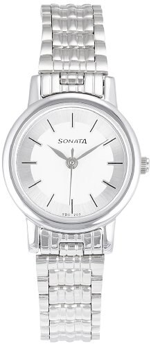 Sonata Analog White Dial Women's Watch - 8976SM01J